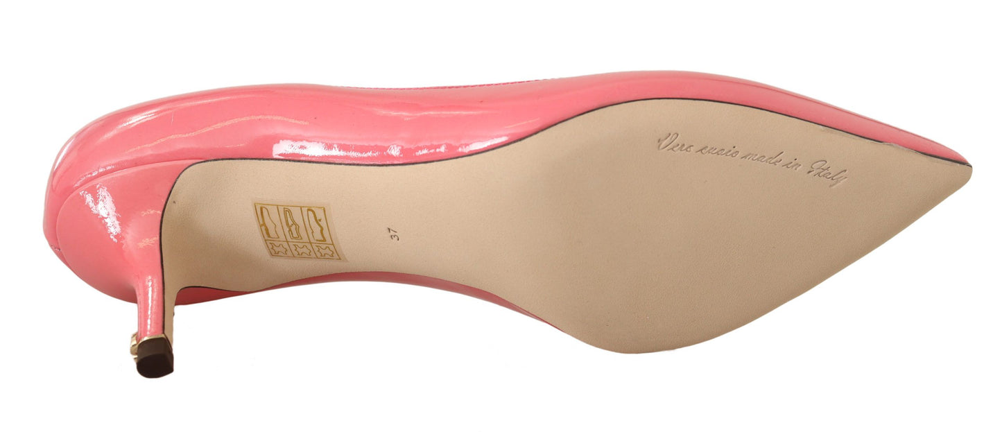 Chic Patent Leather Pink Pumps