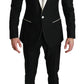 Elegant Black White Two-Piece Suit Ensemble