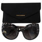 Elegant Black Lace Acetate Sunglasses
