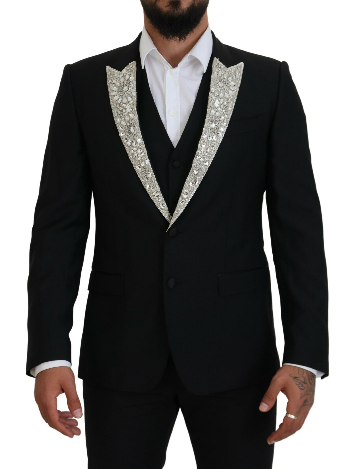 Elegant Slim Fit Two-Piece Blazer and Vest