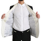 Elegant Black White Two-Piece Suit Ensemble