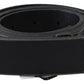 Elegant Black Leather Waist Belt