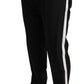 Elegant Black White Two-Piece Suit Ensemble
