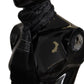 Elegant Black Floral Silk Men's Scarf