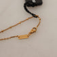 Elegant Gold Tone Clover Charm Necklace