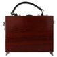 Chic Brass Television Bag Purse with Padlock