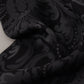 Elegant Black Floral Silk Men's Scarf
