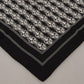 Black Printed Square Handkerchief Scarf