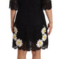 Elegant Floral Lace Embroidered Sheath Dress