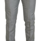 Elegant Grey Silk Martini Three-Piece Suit