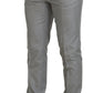 Elegant Grey Silk Martini Three-Piece Suit