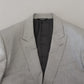 Elegant Grey Silk Martini Three-Piece Suit