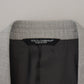 Elegant Grey Silk Martini Three-Piece Suit