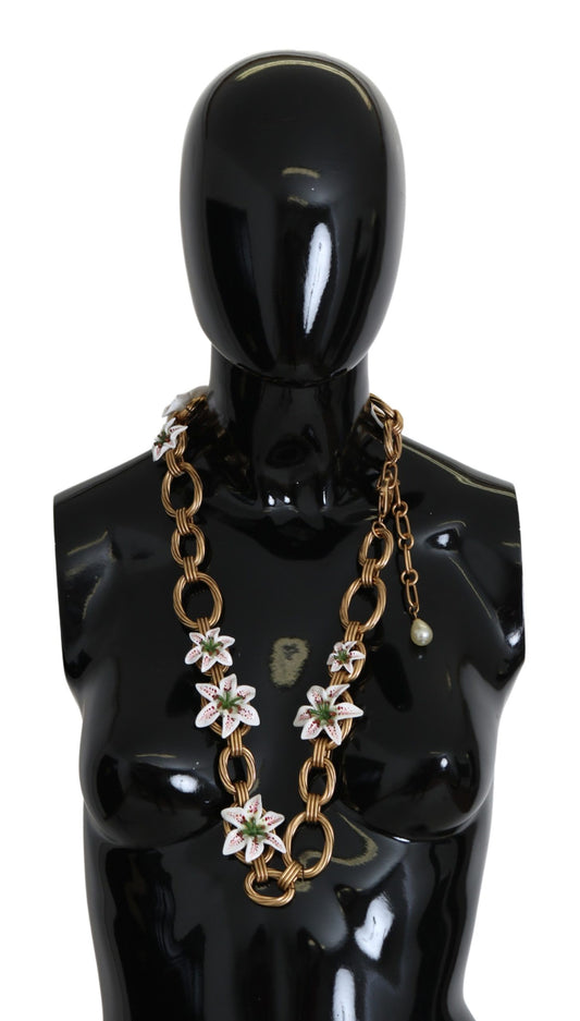 Exquisite Gold Sicily Statement Necklace