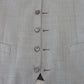 Elegant Grey Silk Martini Three-Piece Suit