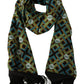 Multicolor DG Logo Shawl Warm Neck Wrap Fringe Scarf