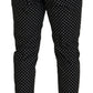 Elegant Silk Polka Dot Suit