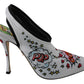 White WOW Neoprene Stretch Pumps Shoes