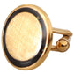 Elegant Gold-Plated Round Cufflinks
