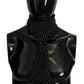 Elegant Black Polka Dot Silk Men's Scarf