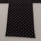 Elegant Black Polka Dot Silk Men's Scarf