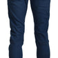 Sleek Skinny Blue Pants for Men