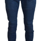 Sleek Skinny Blue Pants for Men