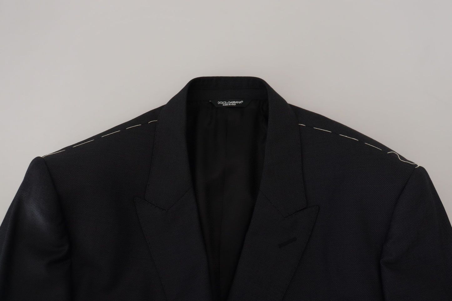 Elegant Black Wool Silk 3-Piece Martini Suit