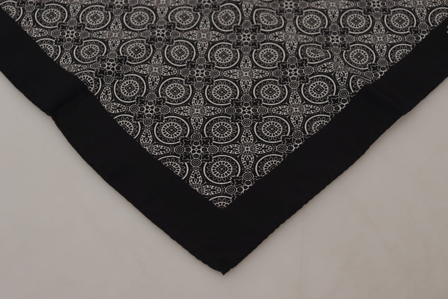 Elegant Black Paisley Silk Men's Scarf