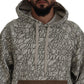 Beige Hooded Luxury Sweater