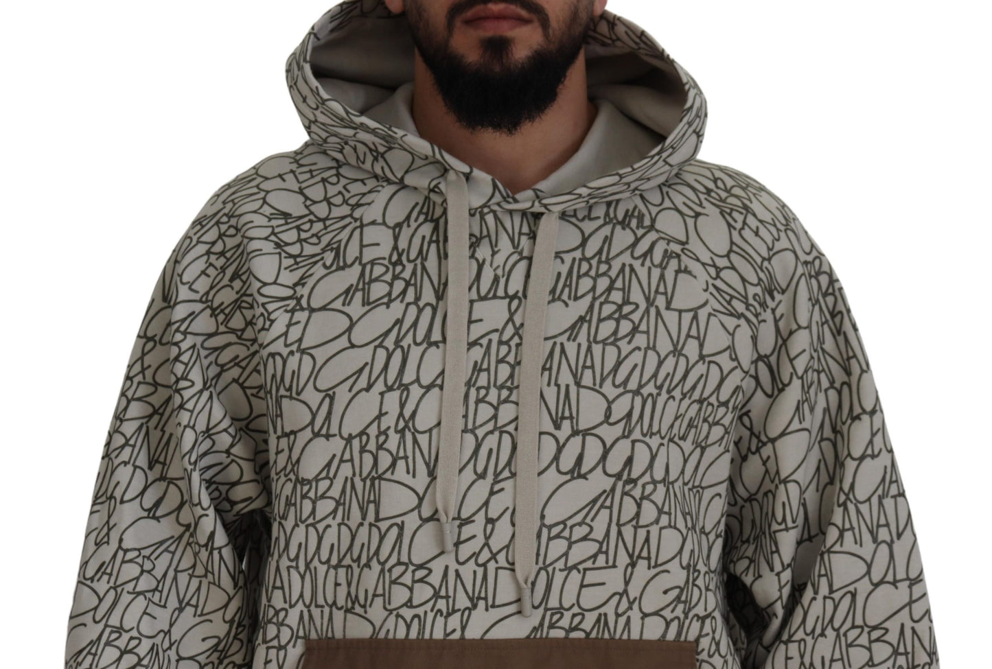 Beige Hooded Luxury Sweater