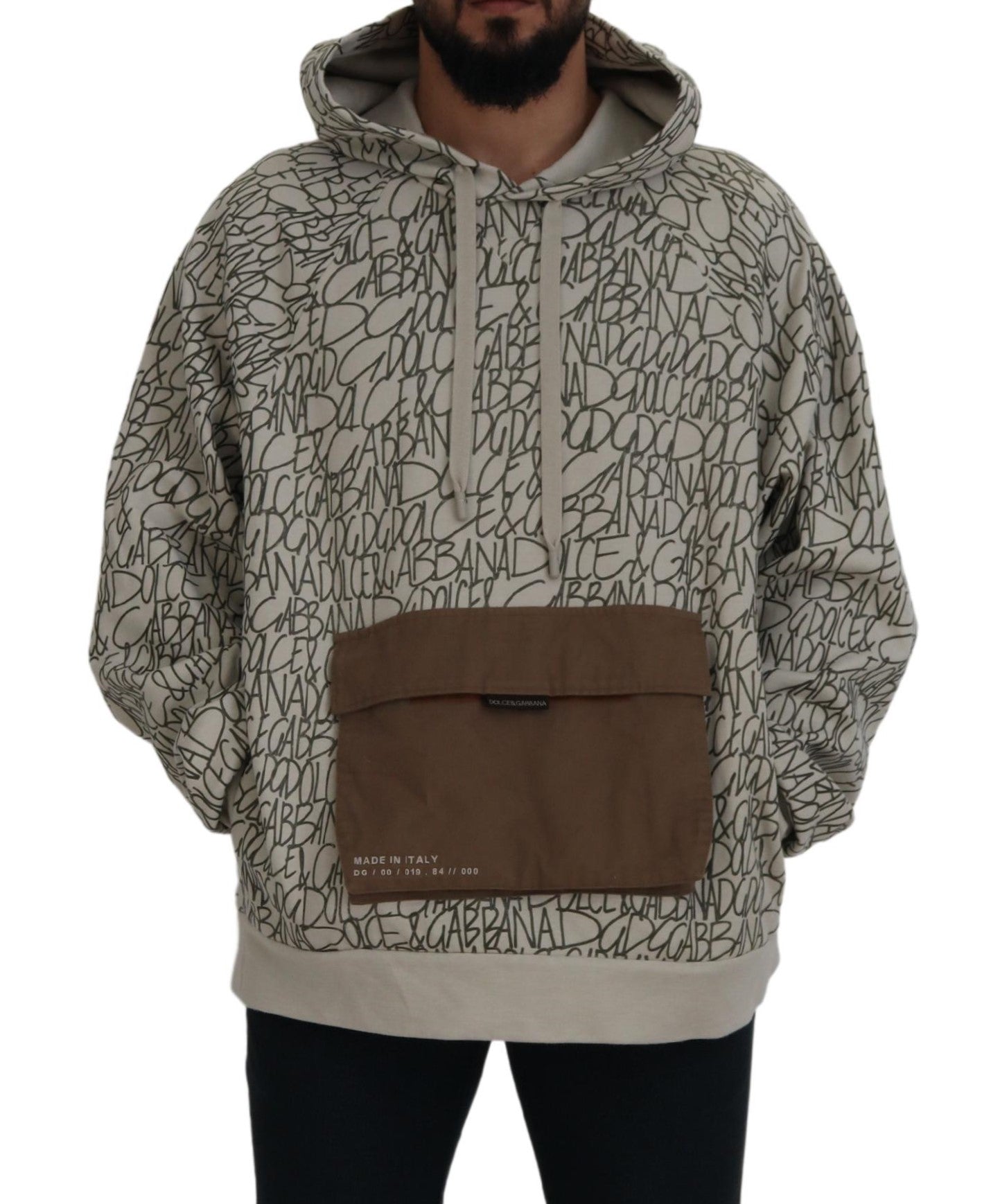 Beige Hooded Luxury Sweater