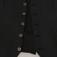 Elegant Black Wool Silk 3-Piece Martini Suit