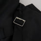 Elegant Black Wool Silk 3-Piece Martini Suit