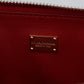 Elegant Crimson Crossbody Leather Bag