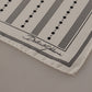 White Dotted Stripes Square Handkerchief Scarf
