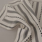 White Dotted Stripes Square Handkerchief Scarf