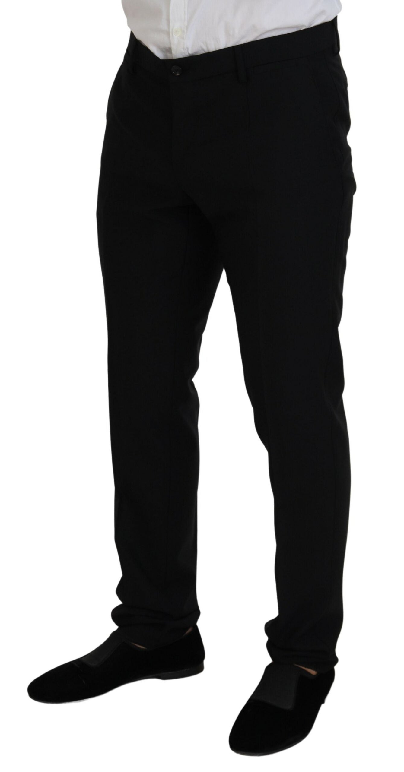 Elegant Black Martini 3-Piece Wool Suit