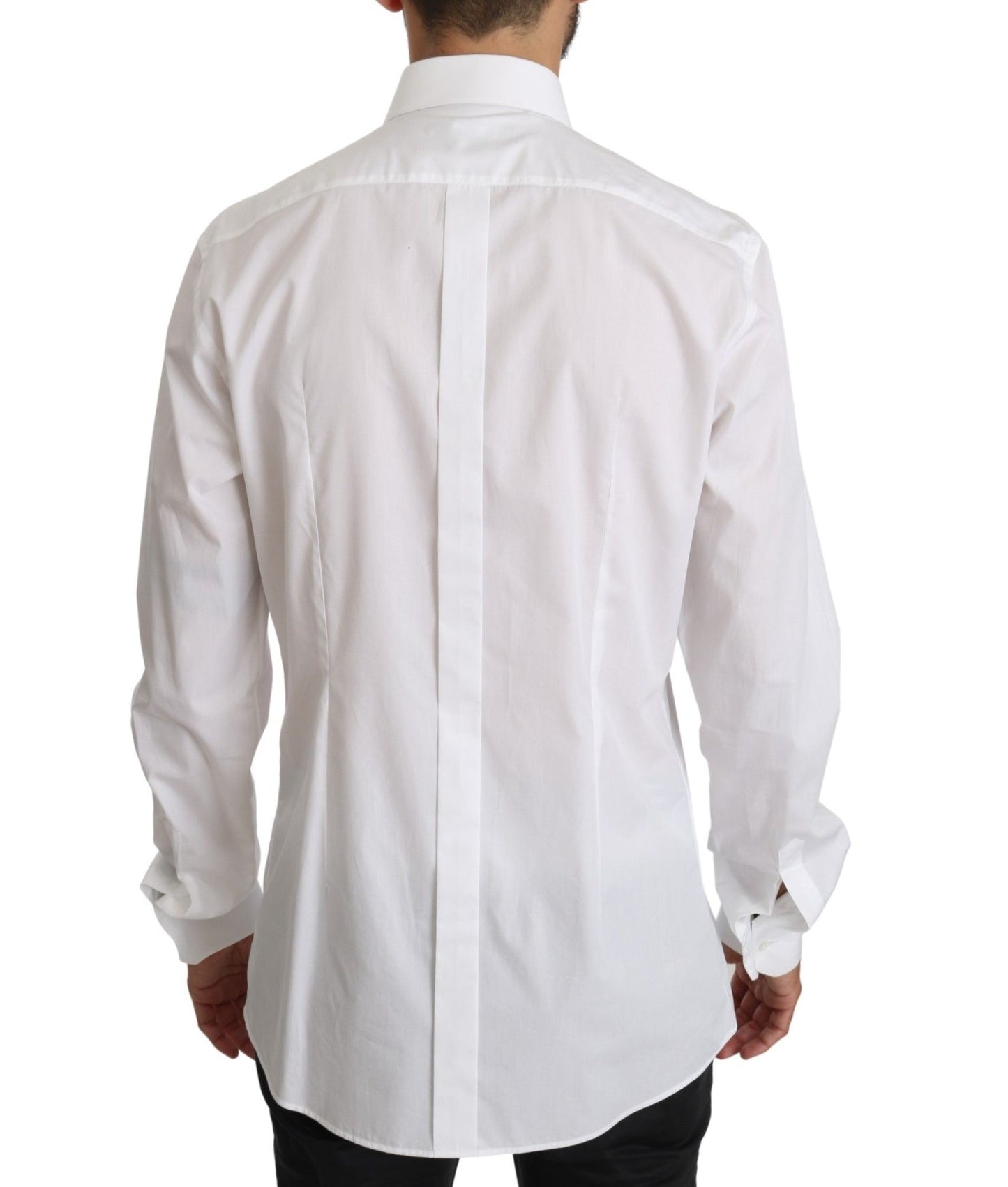 Elegant White GOLD Fit Dress Shirt