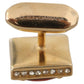 Elegant Gold-Tone Square Cufflinks