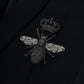Elegant Black Martini 3-Piece Wool Suit