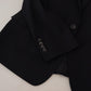 Elegant Black Martini 3-Piece Wool Suit