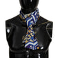 Elegant Silk Majolica Patterned Men's Scarf
