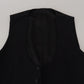 Elegant Black Martini 3-Piece Wool Suit
