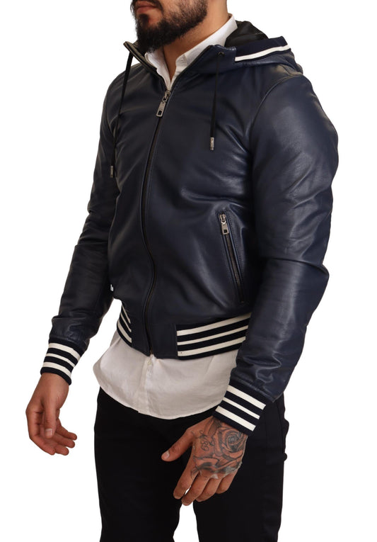 Elevate Your Style: Luxe Leather Bomber Jacket