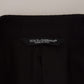 Sleek Black Two-Piece Wool Martini Suit