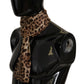 Elegant Silk Scarf in Leopard Print