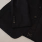 Sleek Black Two-Piece Wool Martini Suit