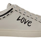Sophisticated White Casual Sneakers with Gray Details