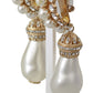 Elegant Crystal Drop Clip-On Earrings